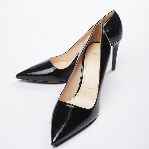 ❌ NWT Mascia Mandolesi Saffiano Leather Stiletto - Picture 7 of 7